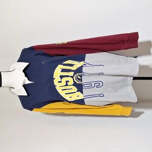 Rue 21 Multicolor Long Sleeve "Hustle 19XX" Collared Men's Shirt M